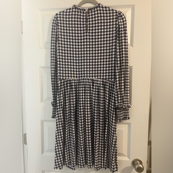 Draper James Kitty Dress in Navy/White Gingham Size Medium EUC - Picture 7 of 8